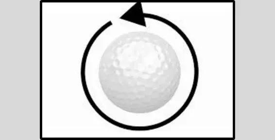 two kinds of golf ball spin
