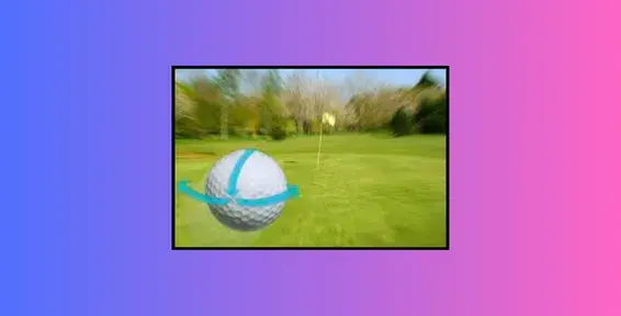 backspin in golf spin ball